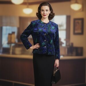 Vintage Elegant Velvet Jacket